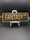 Fantasy Street Sign Shelf Decor