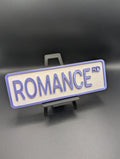Romance Street Sign Shelf Decor
