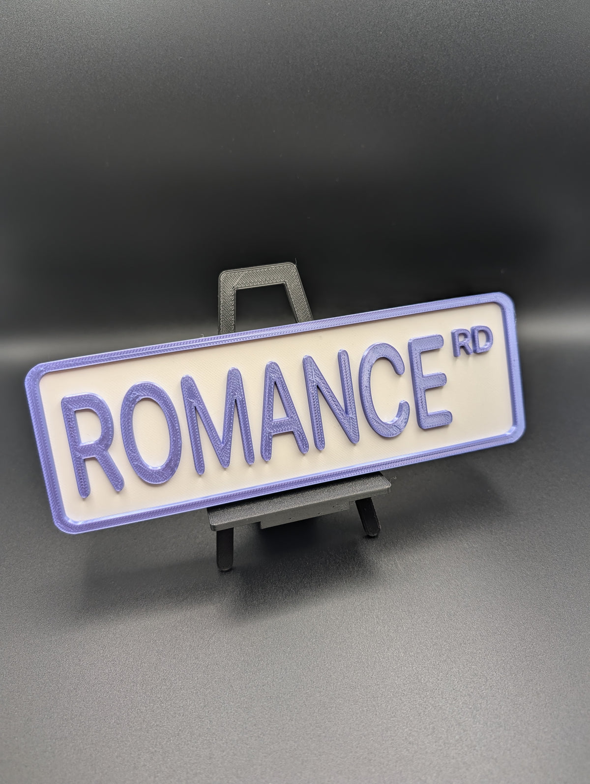 Romance Street Sign Shelf Decor