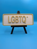 LGTBQ+ Street Sign Shelf Decor