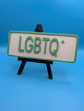 Green LGBTQ+ Street Sign