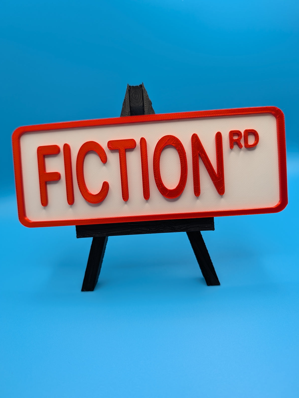 Fiction Street Sign Shelf Decor