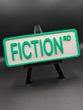 Fiction Street Sign Shelf Decor