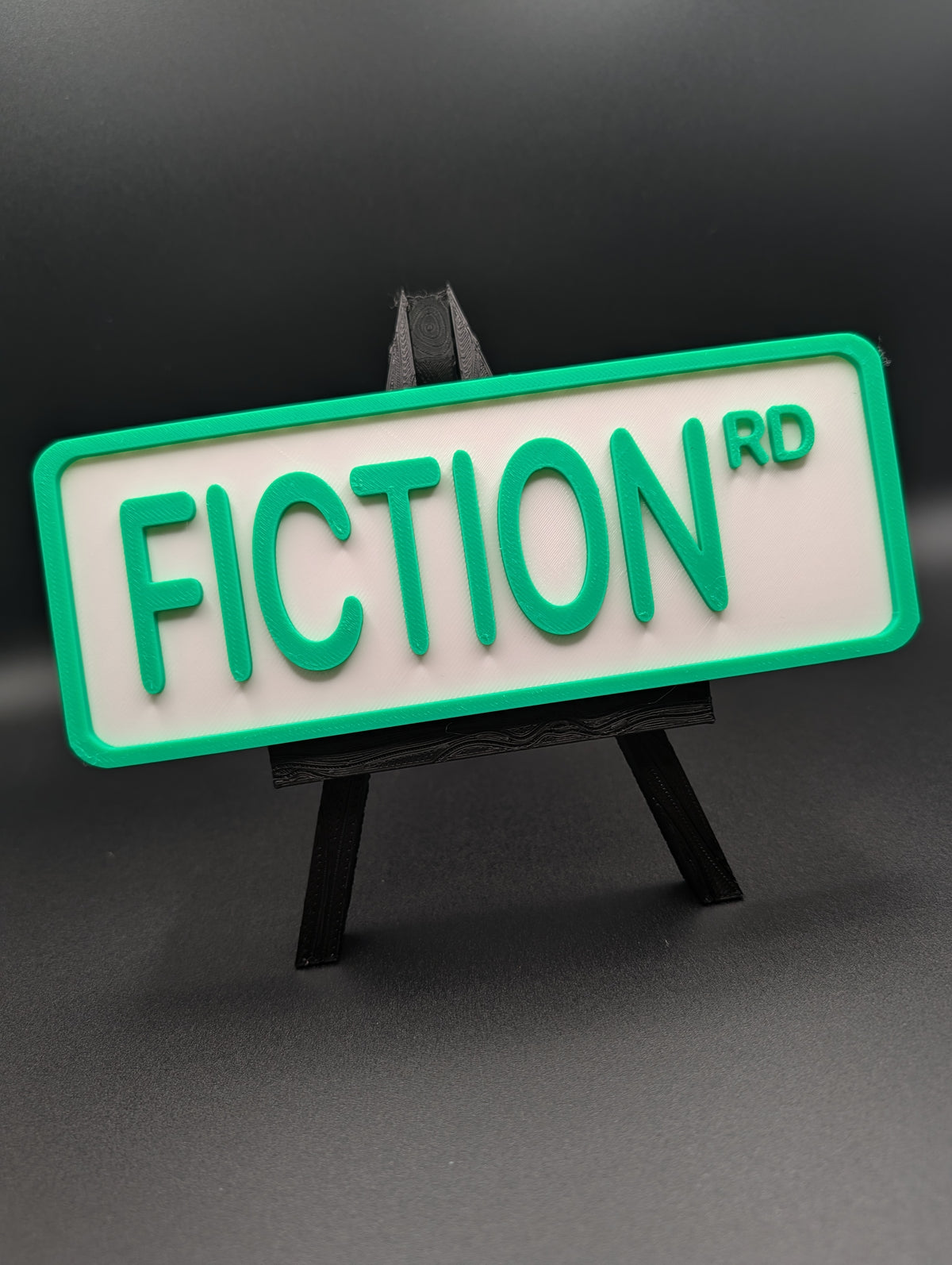 Fiction Street Sign Shelf Decor