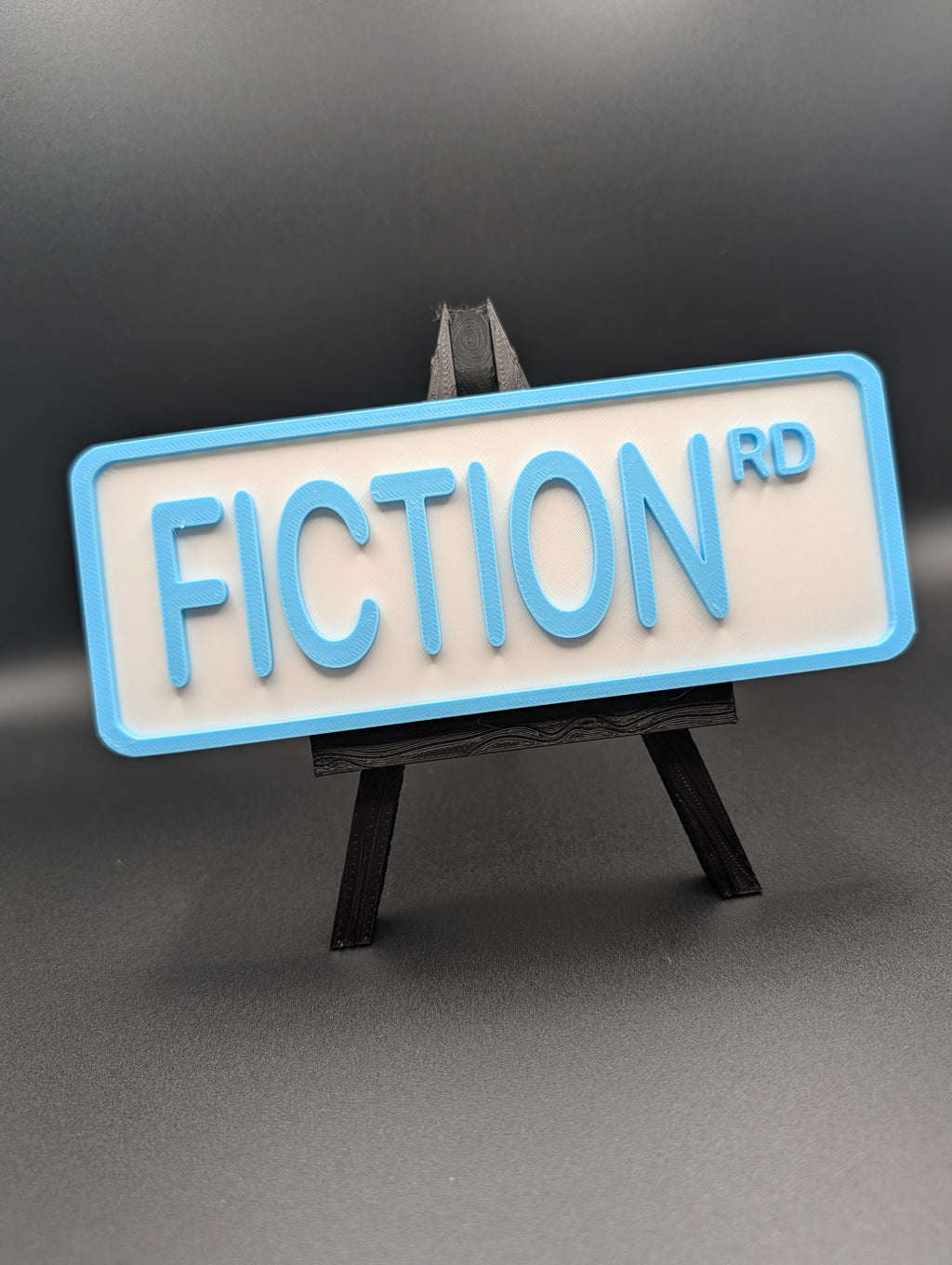 Fiction Street Sign Shelf Decor
