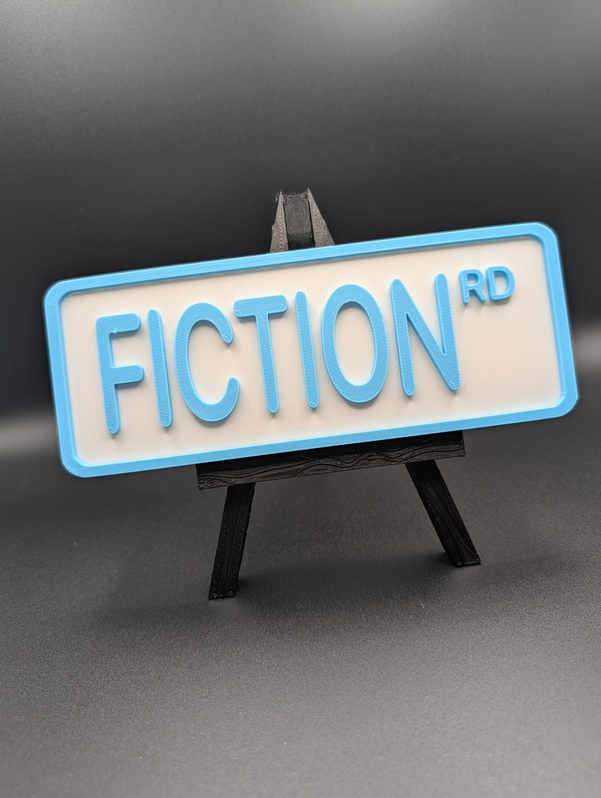 Fiction Street Sign Shelf Decor