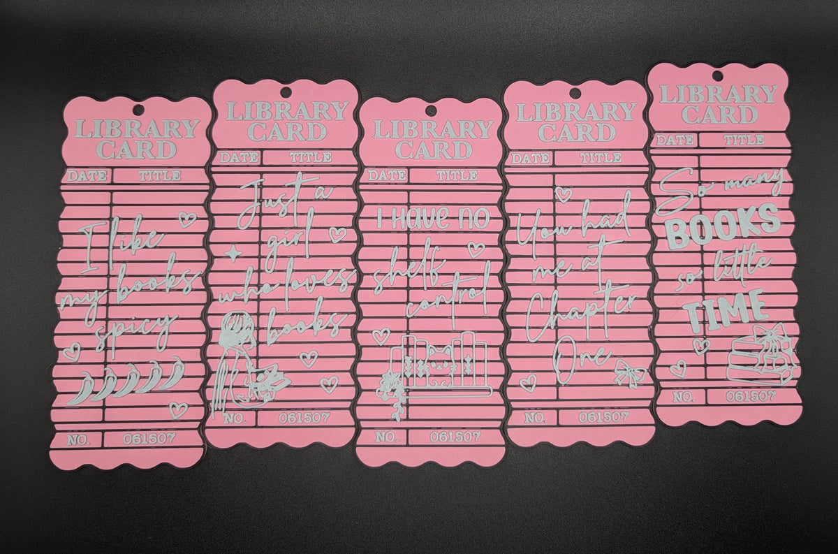 Library Card Bookmarks
