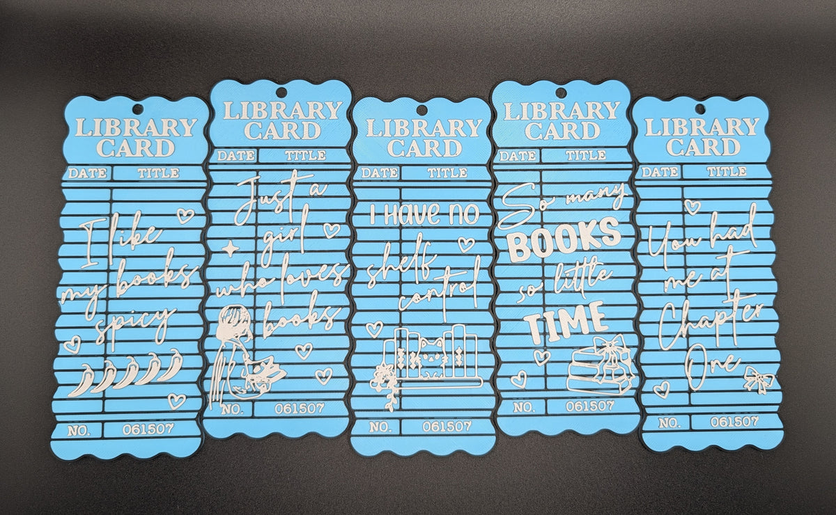 Library Card Bookmarks