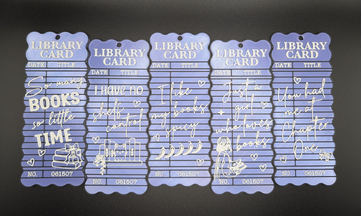 Library Card Bookmarks