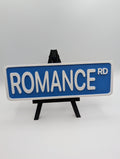 Blue Romance Street Sign