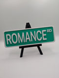 Green Romance Street Sign