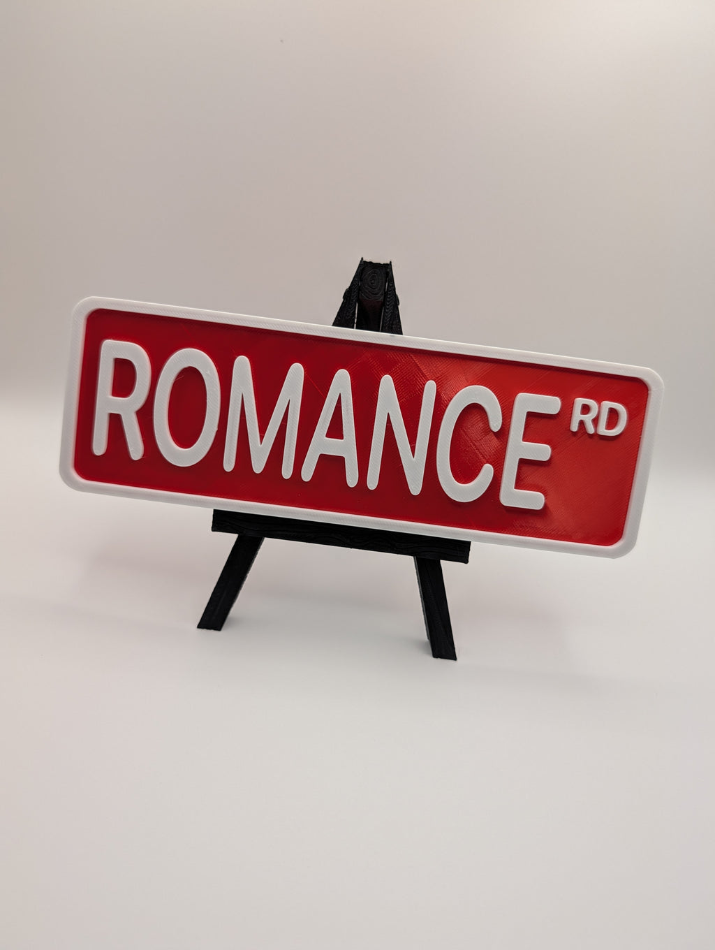 Romance Street Sign Shelf Decor