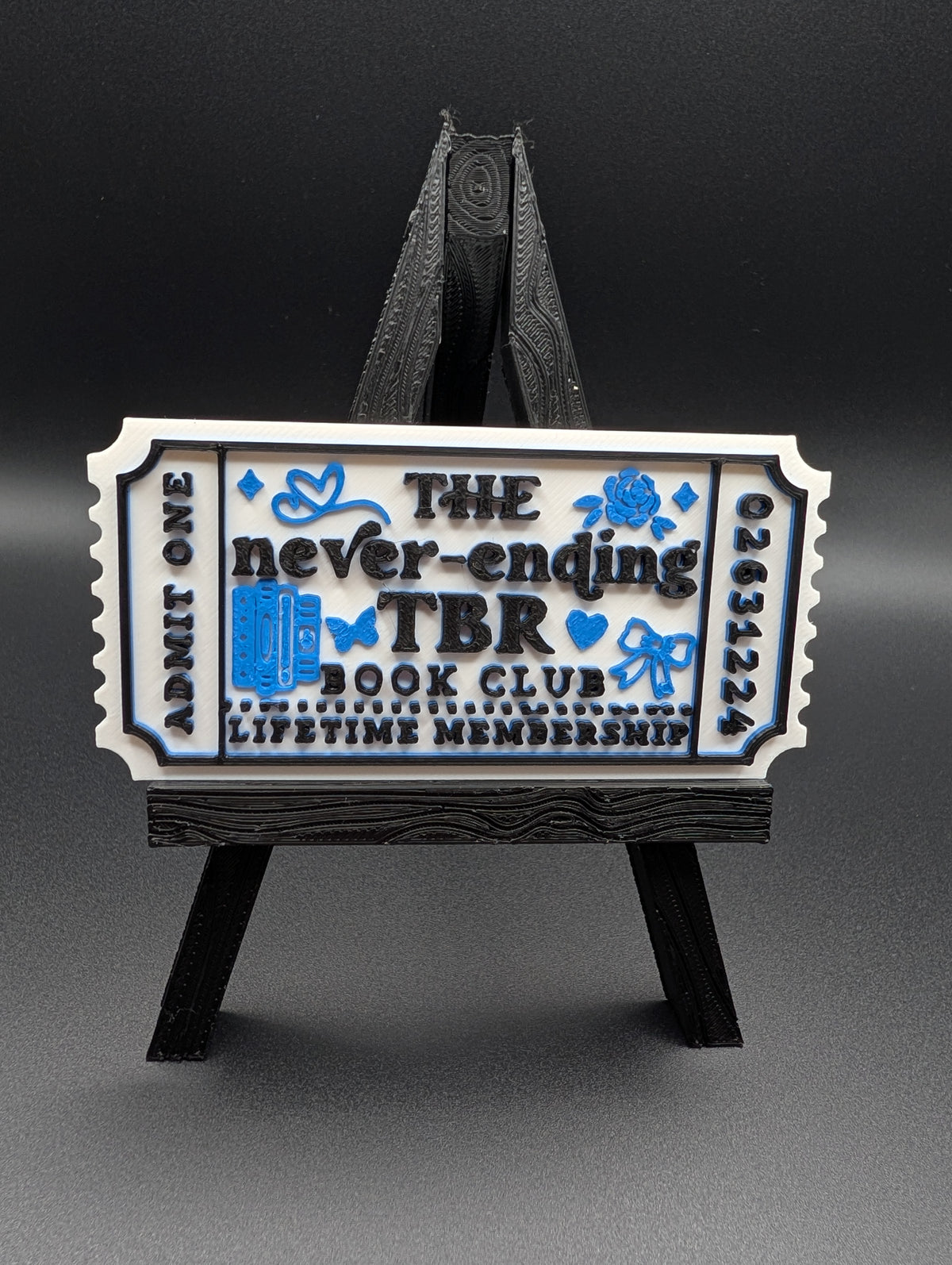 White/Blue/Black TBR Ticket
