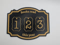 Black & Gold Yearly Book Reading Tracker