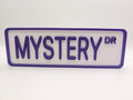 Mystery Street Sign Shelf Decor