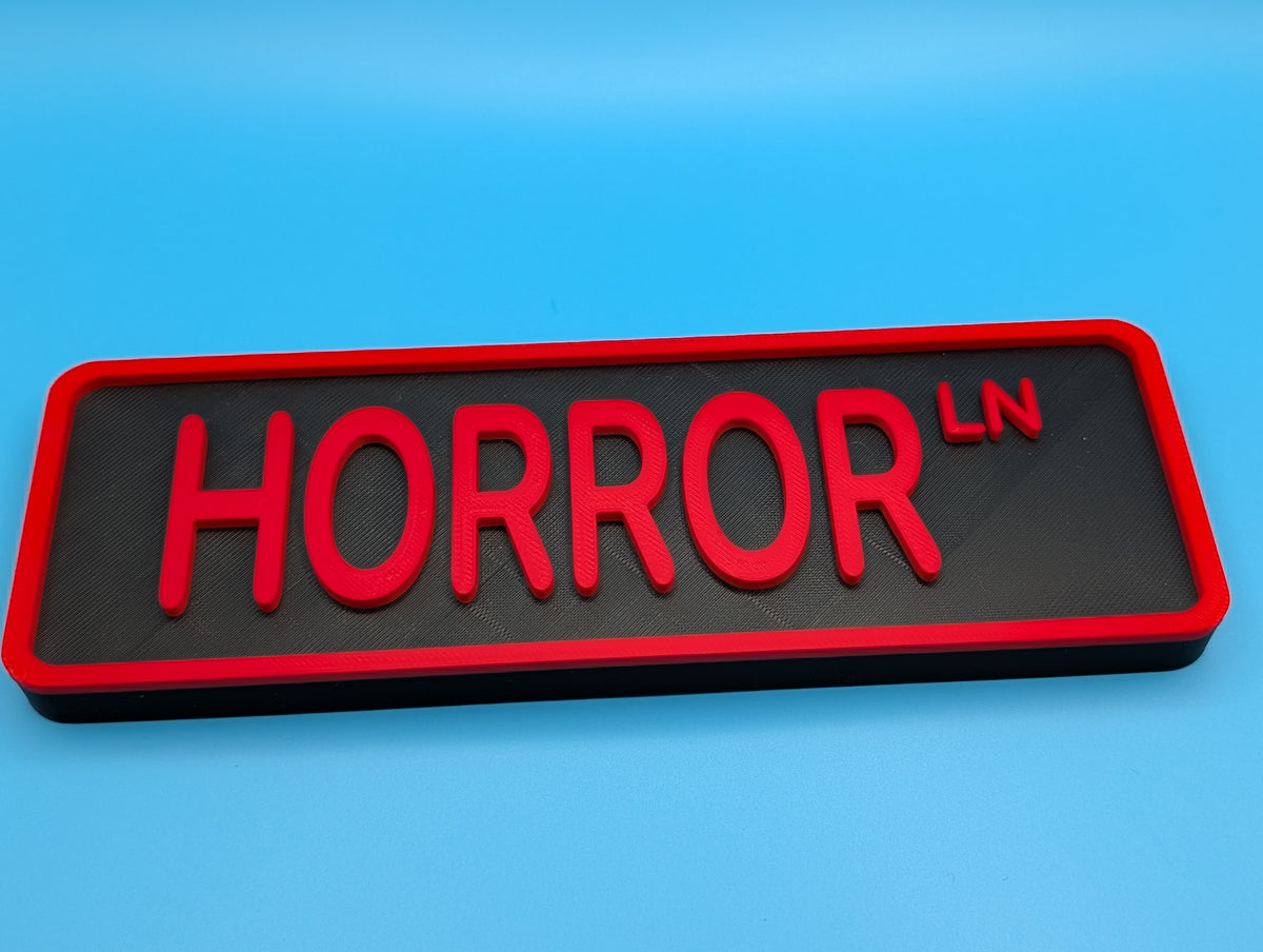 Horror Street Sign Shelf Decor