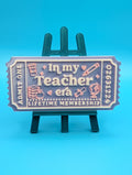 Teacher Era Ticket