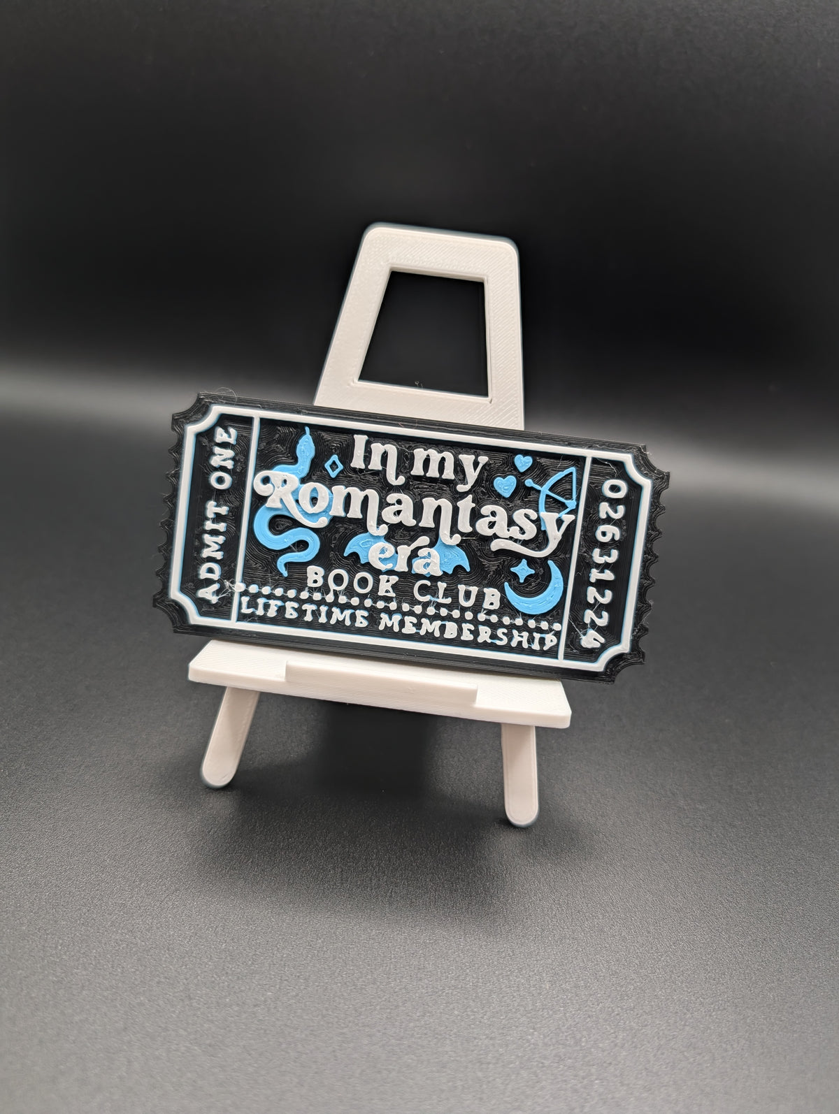 Black/Light Blue/White Romantasy Era Ticket