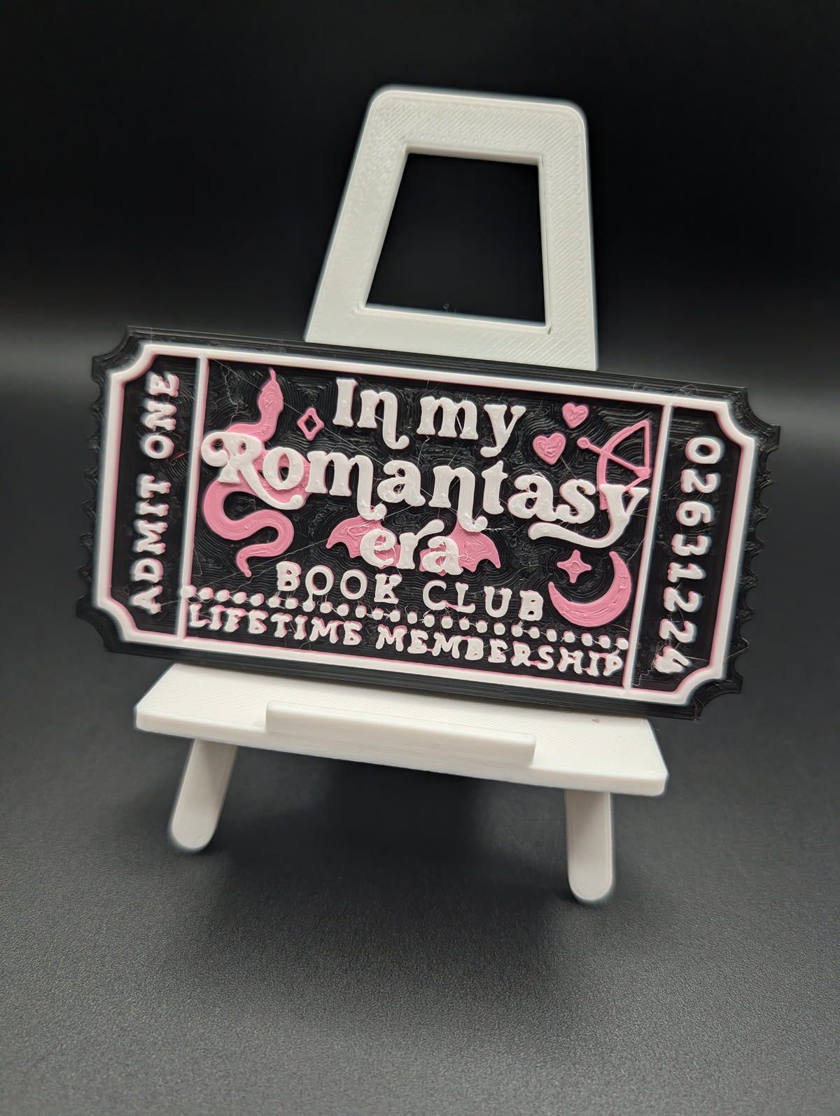 Black/Pink/White Romantasy Era Ticket